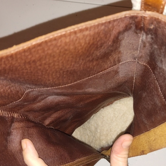 Ugg Camille Lace Up Heel Boot with Fur Detail - Picture 8 of 13